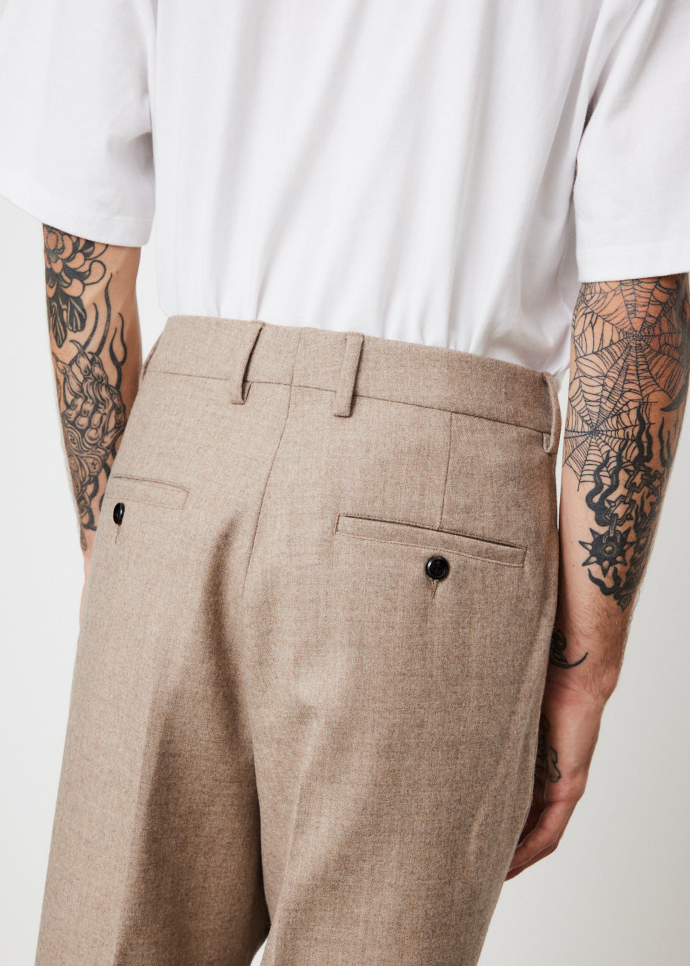 PINSTRIPE CARROT FIT TROUSERS - Navy blue | ZARA Angola