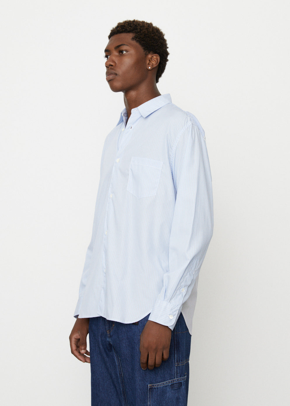 Back Print Stripe Shirt