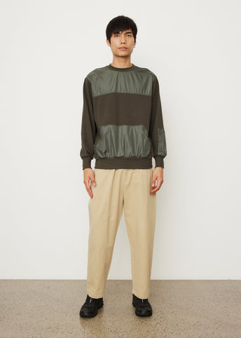 Contrast Panel Sweatshirt