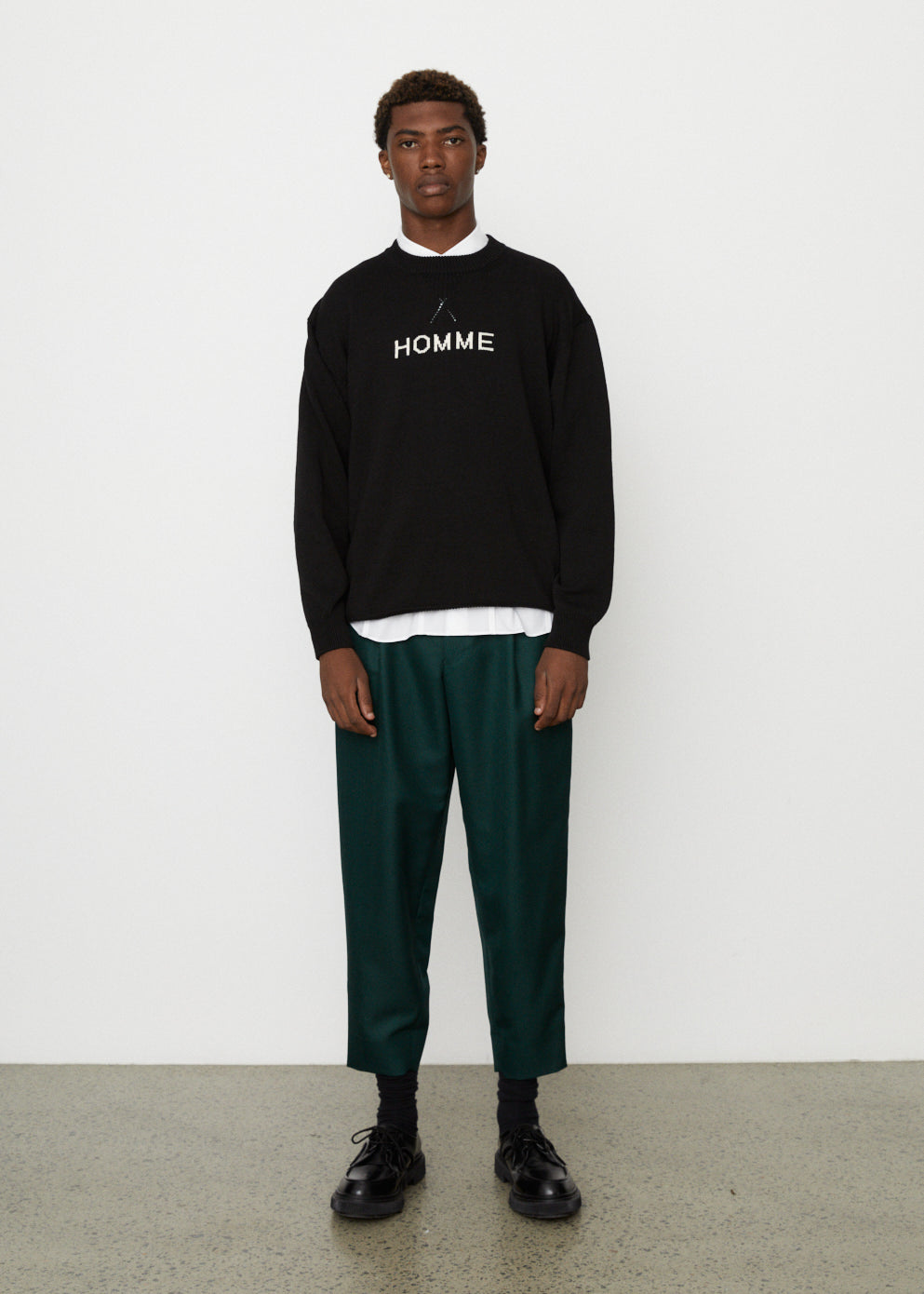 Homme Intarsia Crew