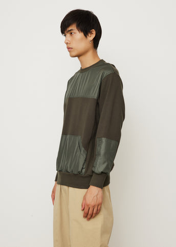 Contrast Panel Sweatshirt