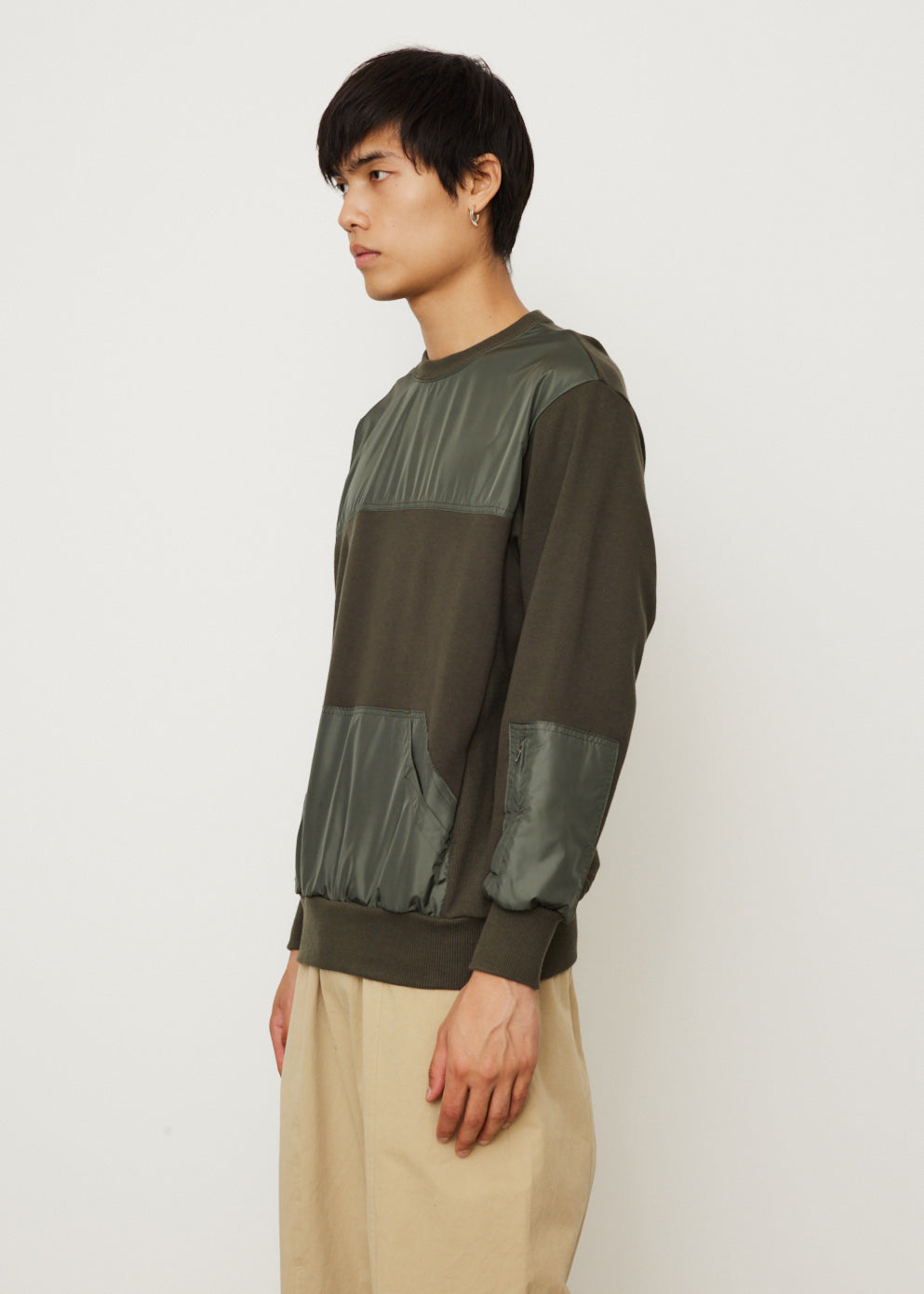 Contrast Panel Sweatshirt