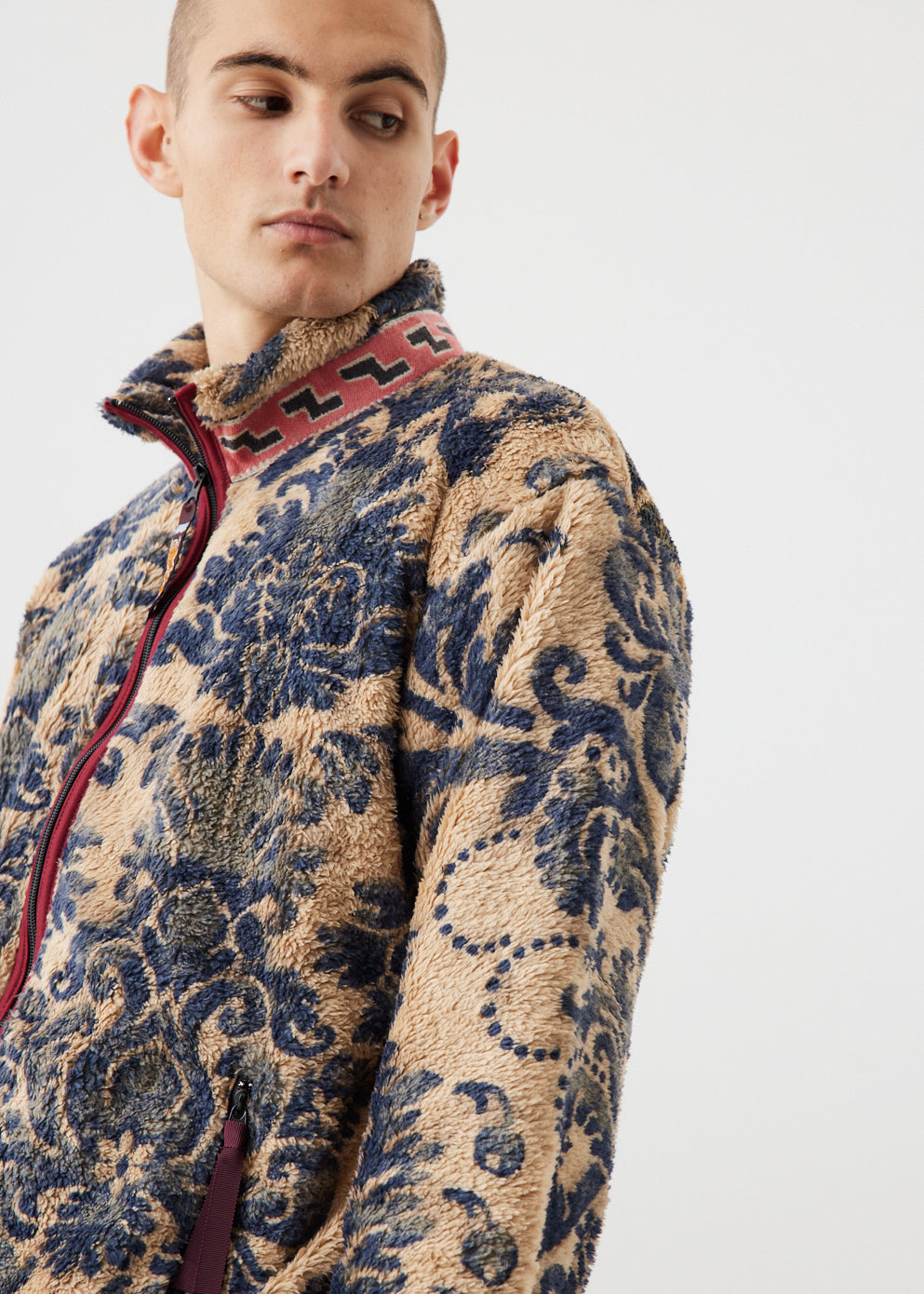 Kapital damask fleece zip jacket deals
