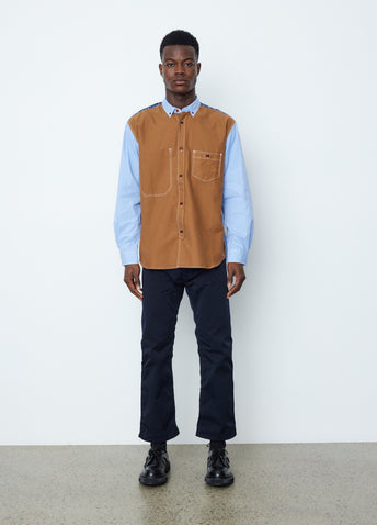Stripe x Twill x Check Taffeta Shirt