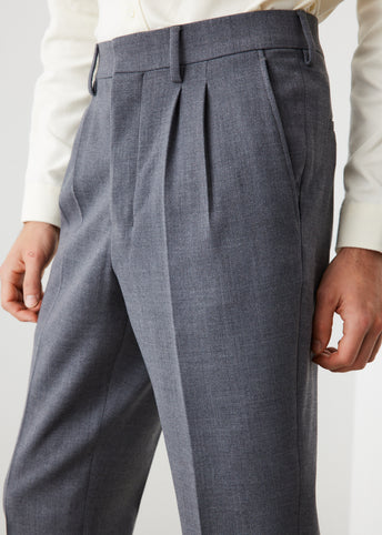Pleated Carrot Trousers