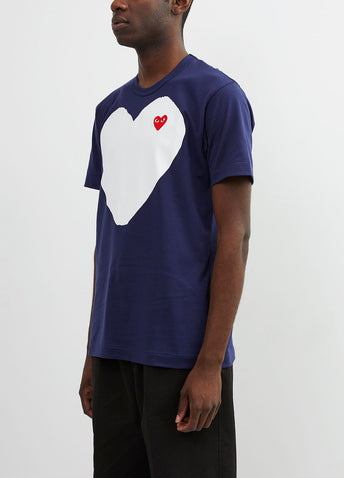 T184 White Heart T-shirt
