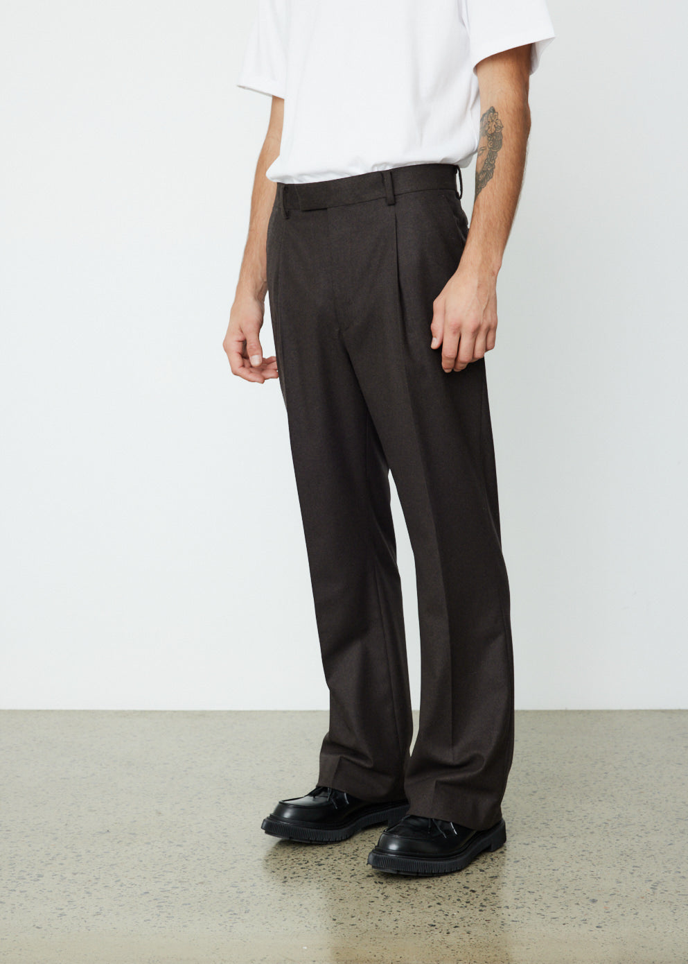 Wool Fulling Flannel Slacks
