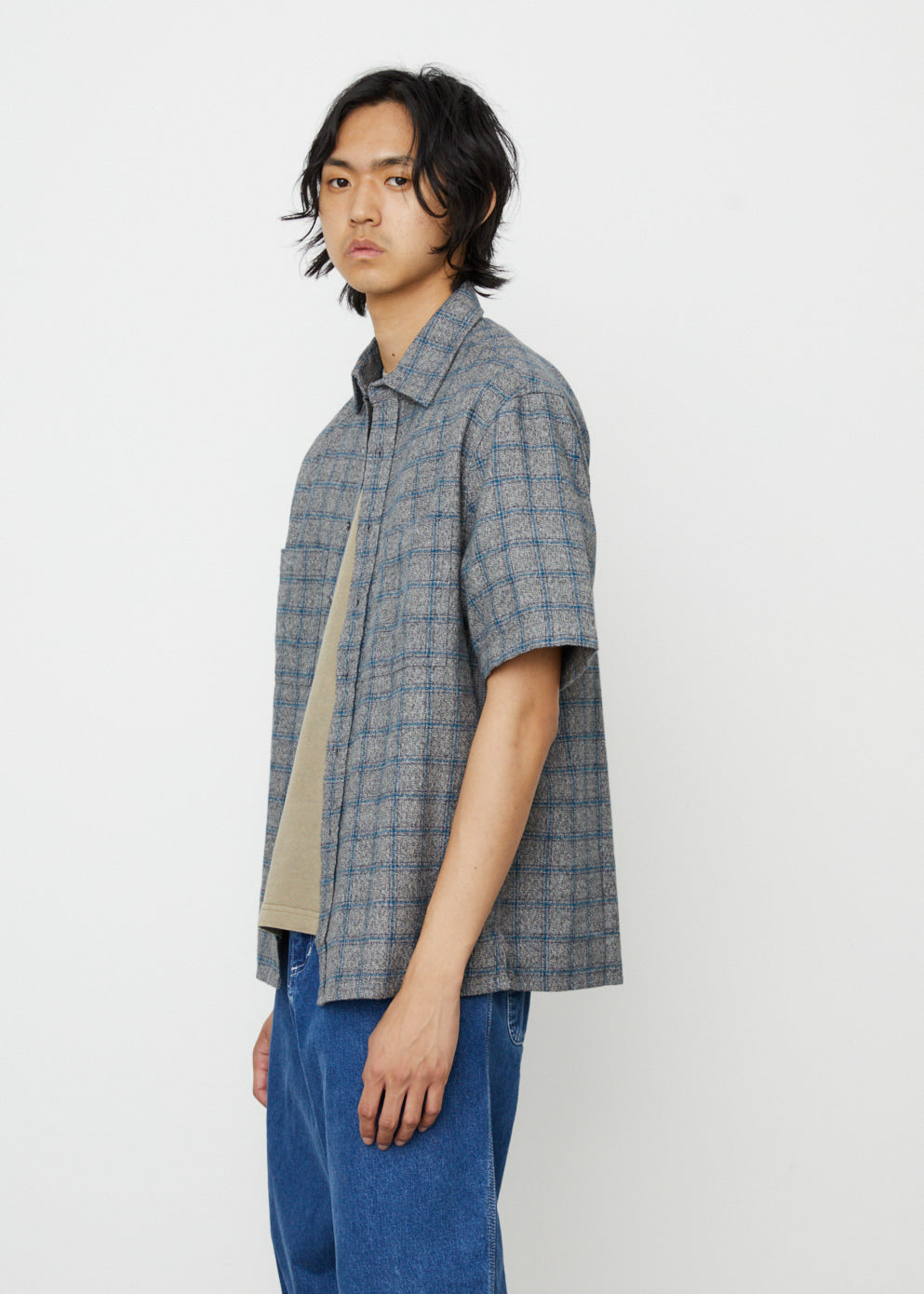Japan Short-Sleeve Plaid Shirt