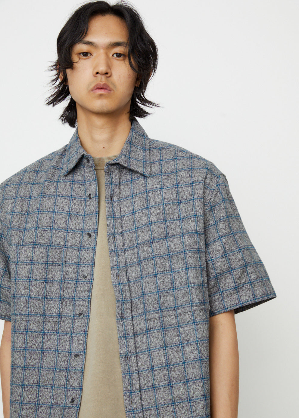 Japan Short-Sleeve Plaid Shirt