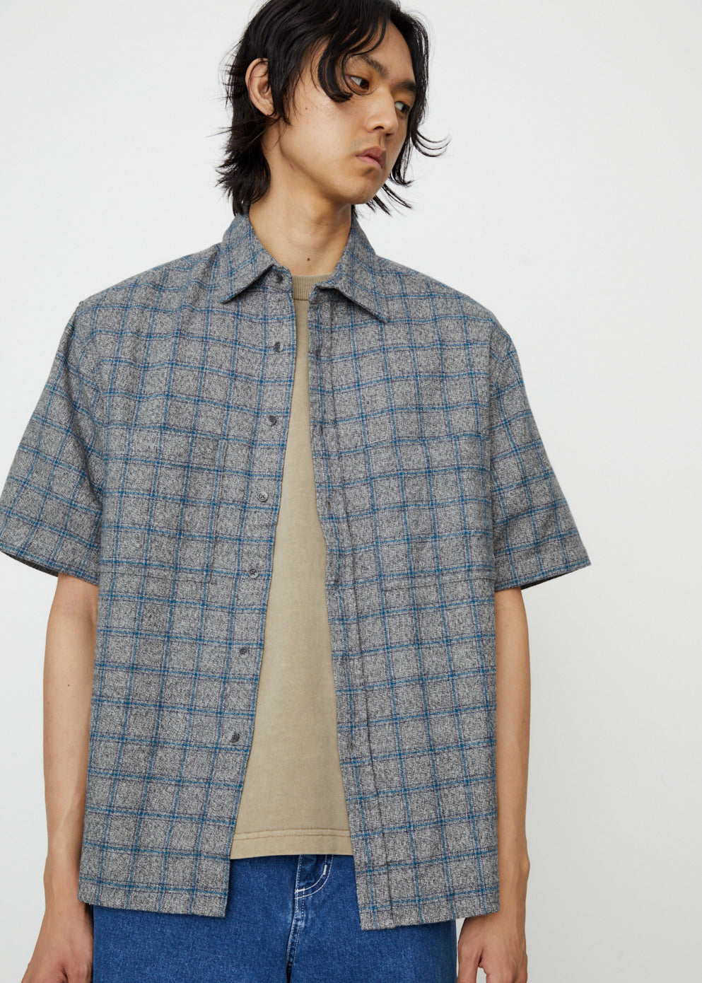 Japan Short-Sleeve Plaid Shirt