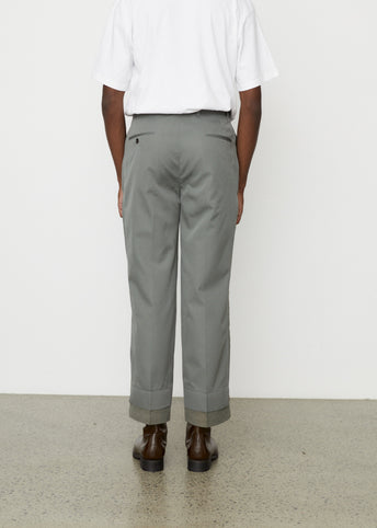Broken Wide 2-Pleated Trousers