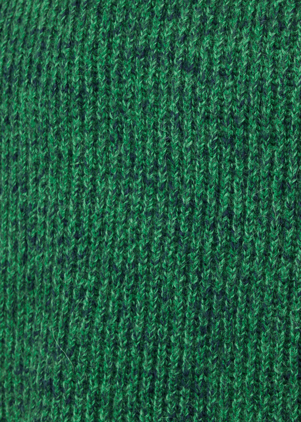 Wool Baby Alpaca Mix Rib Knit Pullover