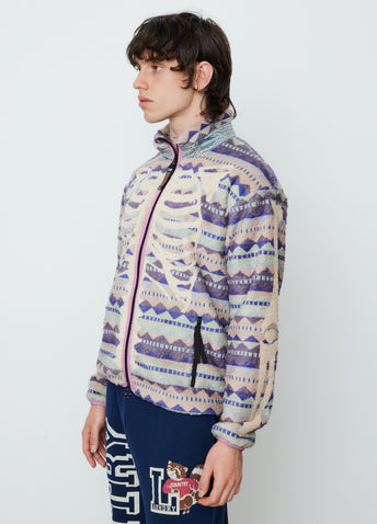 Ashland Stripe & Bone Fleece Zip Blouson