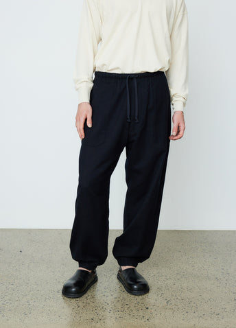 Silk Flannel Drawstring Pants