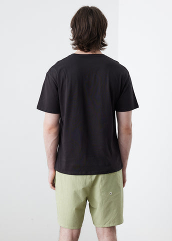 Script Embroidered Short Sleeve T-Shirt