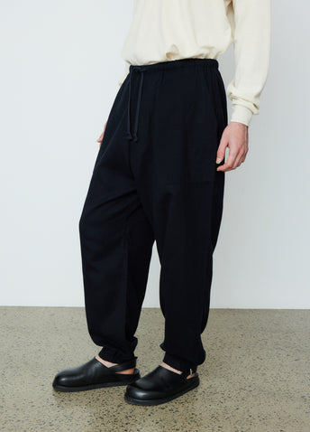 Silk Flannel Drawstring Pants