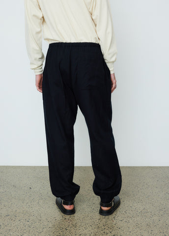 Silk Flannel Drawstring Pants