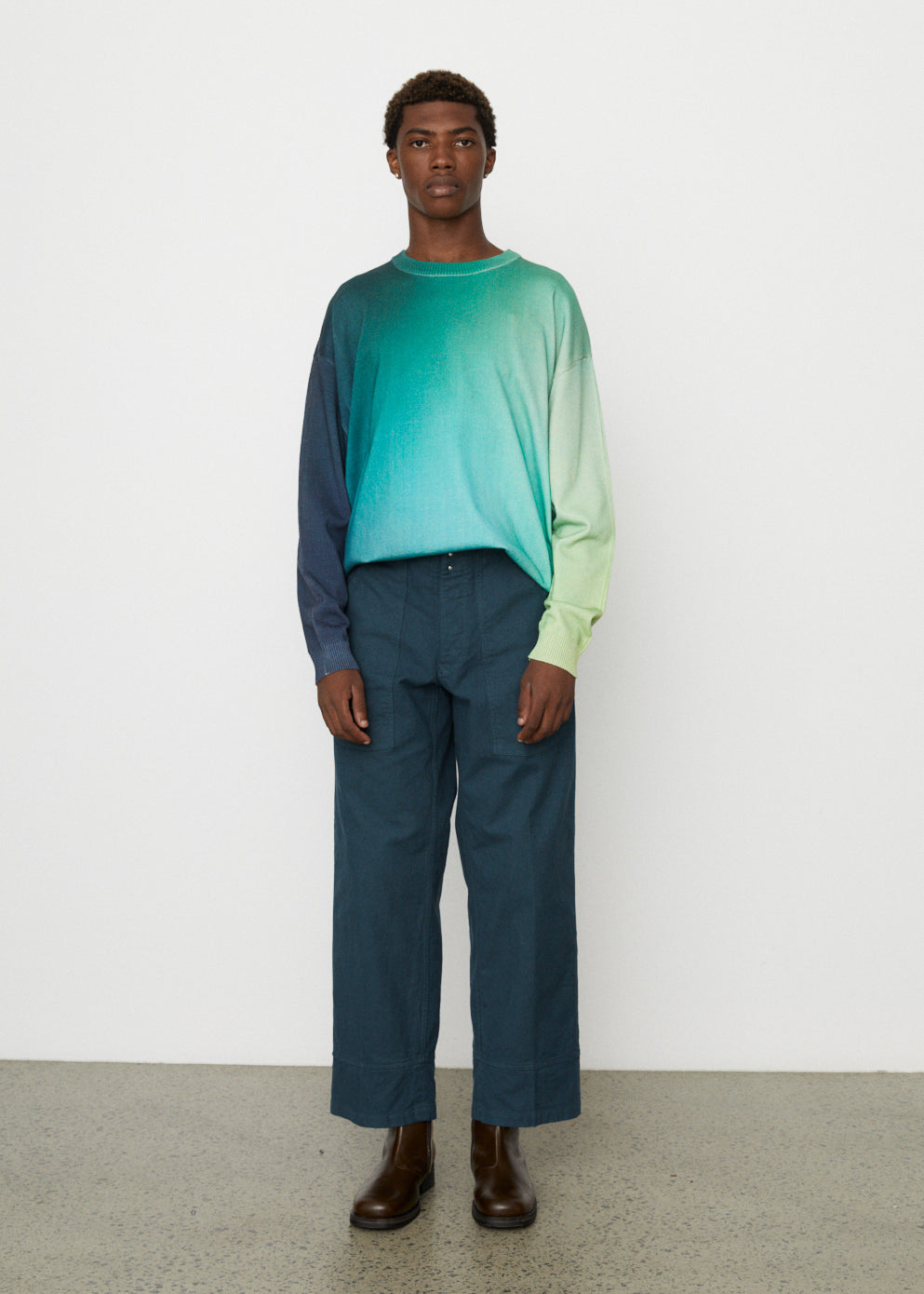 YOKE 23SS GRADATION PRINTED SWEATER