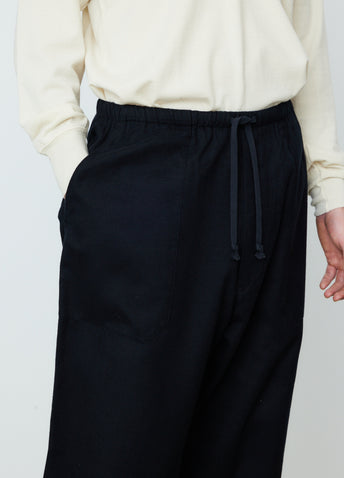 Silk Flannel Drawstring Pants