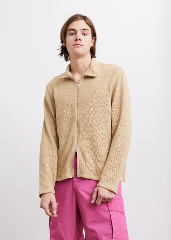 Shrunken Full-Zip Polo