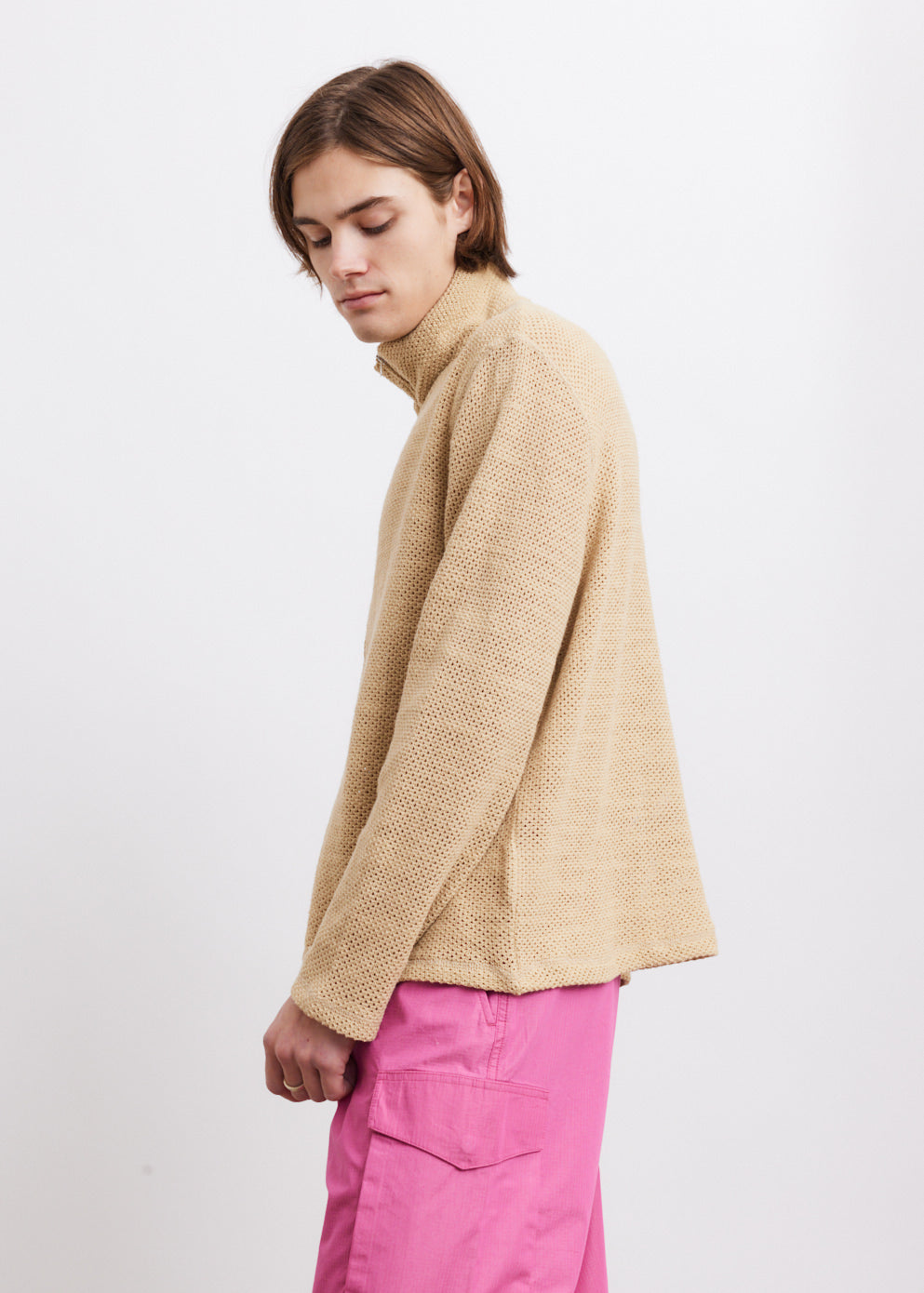 Shrunken Full-Zip Polo