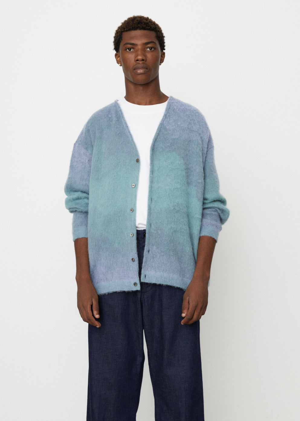 Gradation Jacquard Cardigan
