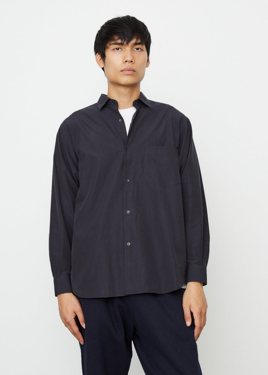 トップス COMOLI SHIRT Navy 5 COMOLI Jersey COMOLI Shirt , Black – Navyblue