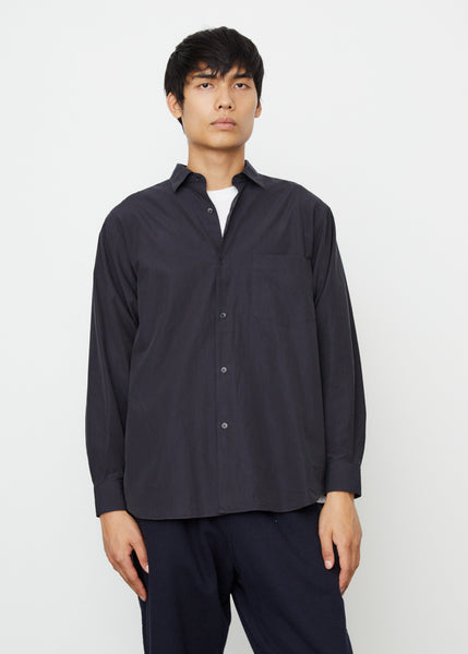 COMOLI 名作 SHIRTS NAVY 3 mens-incu-887_ed62c450-a574-