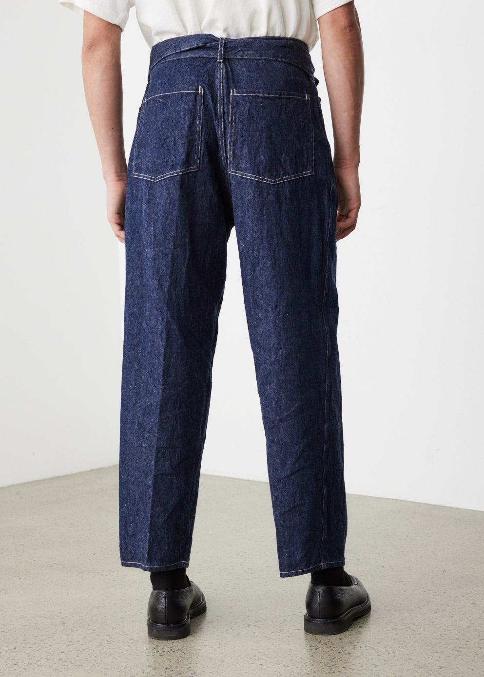 Denim Belted Pants