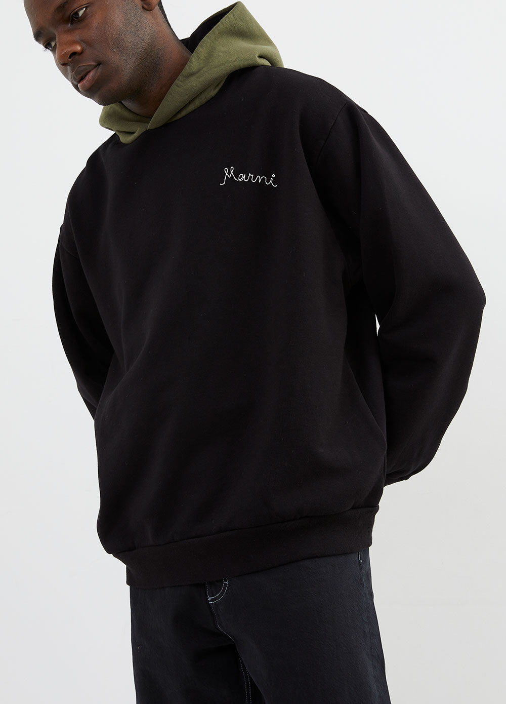 Two-Tone Contrast Hoodie