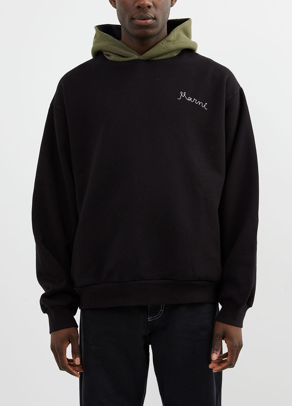 Two-Tone Contrast Hoodie