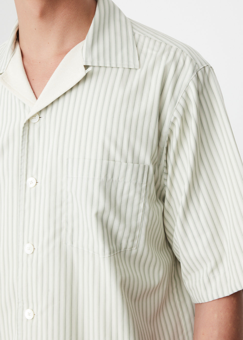 Terry Lined Finx Stripe Shirt