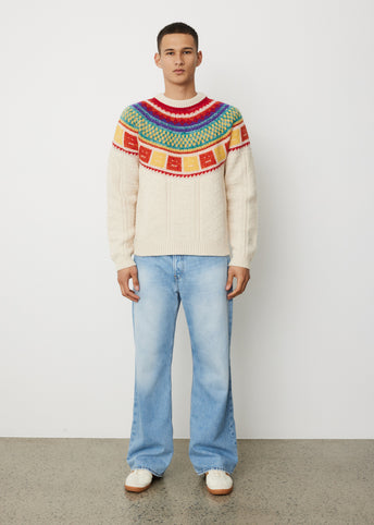 Kristjan Rainbow Crewneck Sweater