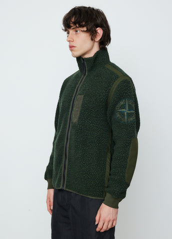Wool Nylon Polar Fleece Zip Knit