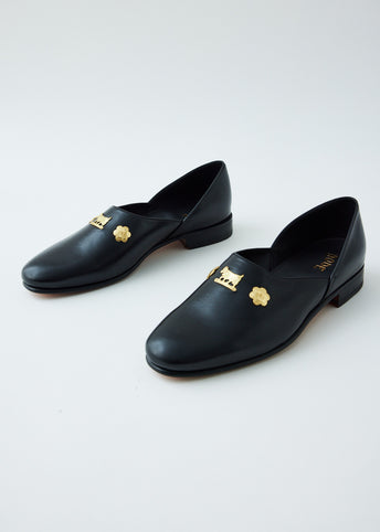 Cow and Flower Appenzeller House Shoes