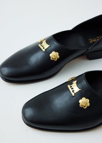 Cow and Flower Appenzeller House Shoes