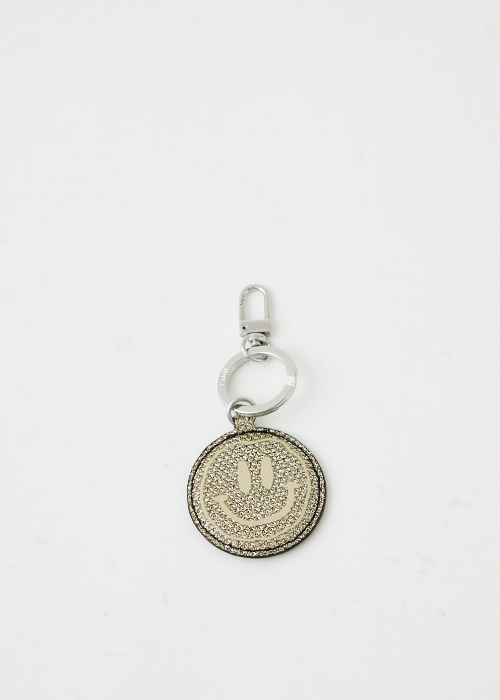 Banner Smiley Glitter Keychain