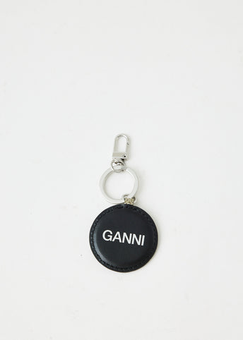 Banner Smiley Glitter Keychain