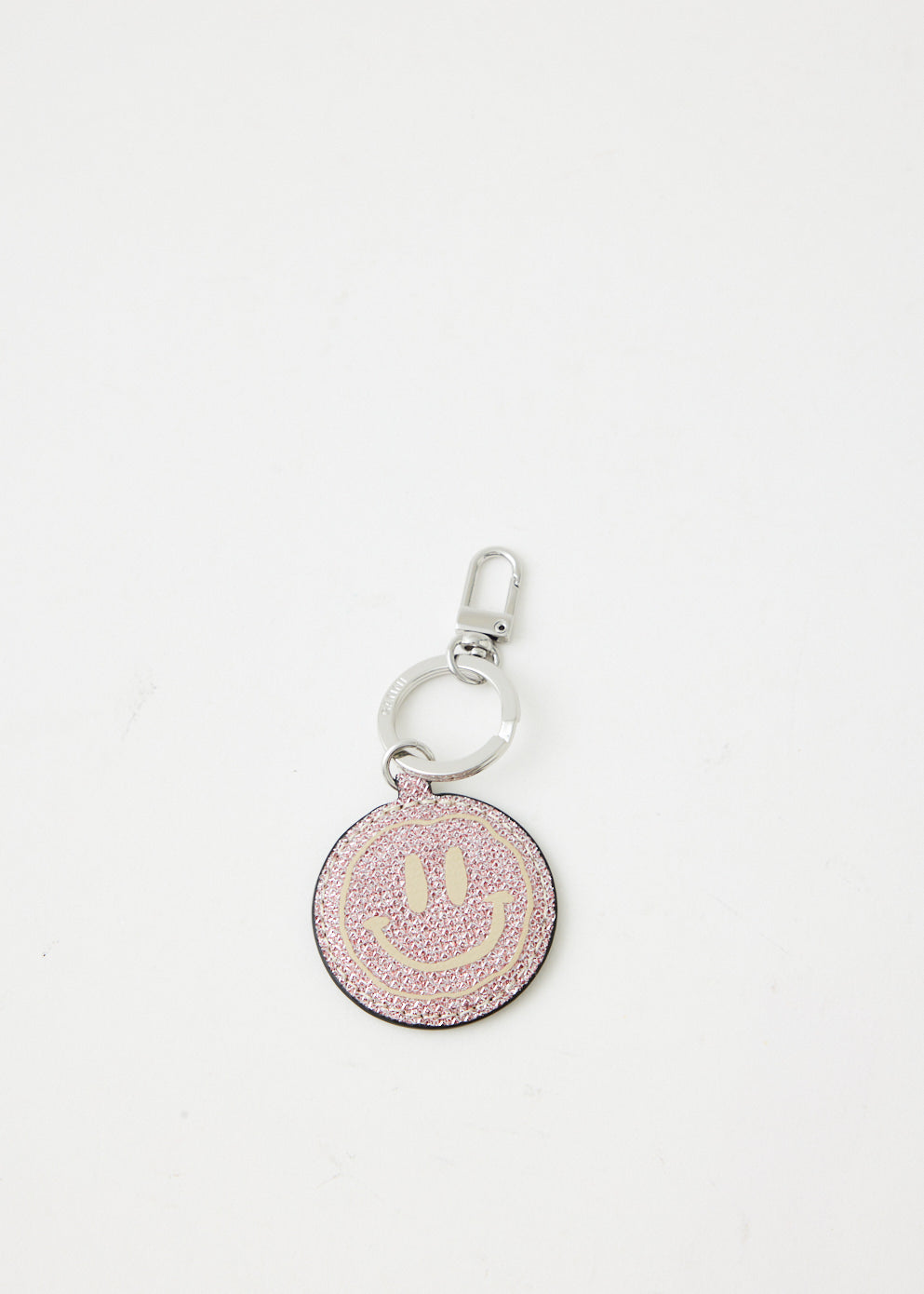 Banner Smiley Glitter Keychain