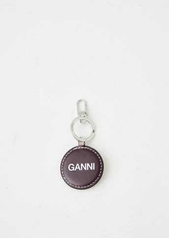 Banner Smiley Glitter Keychain