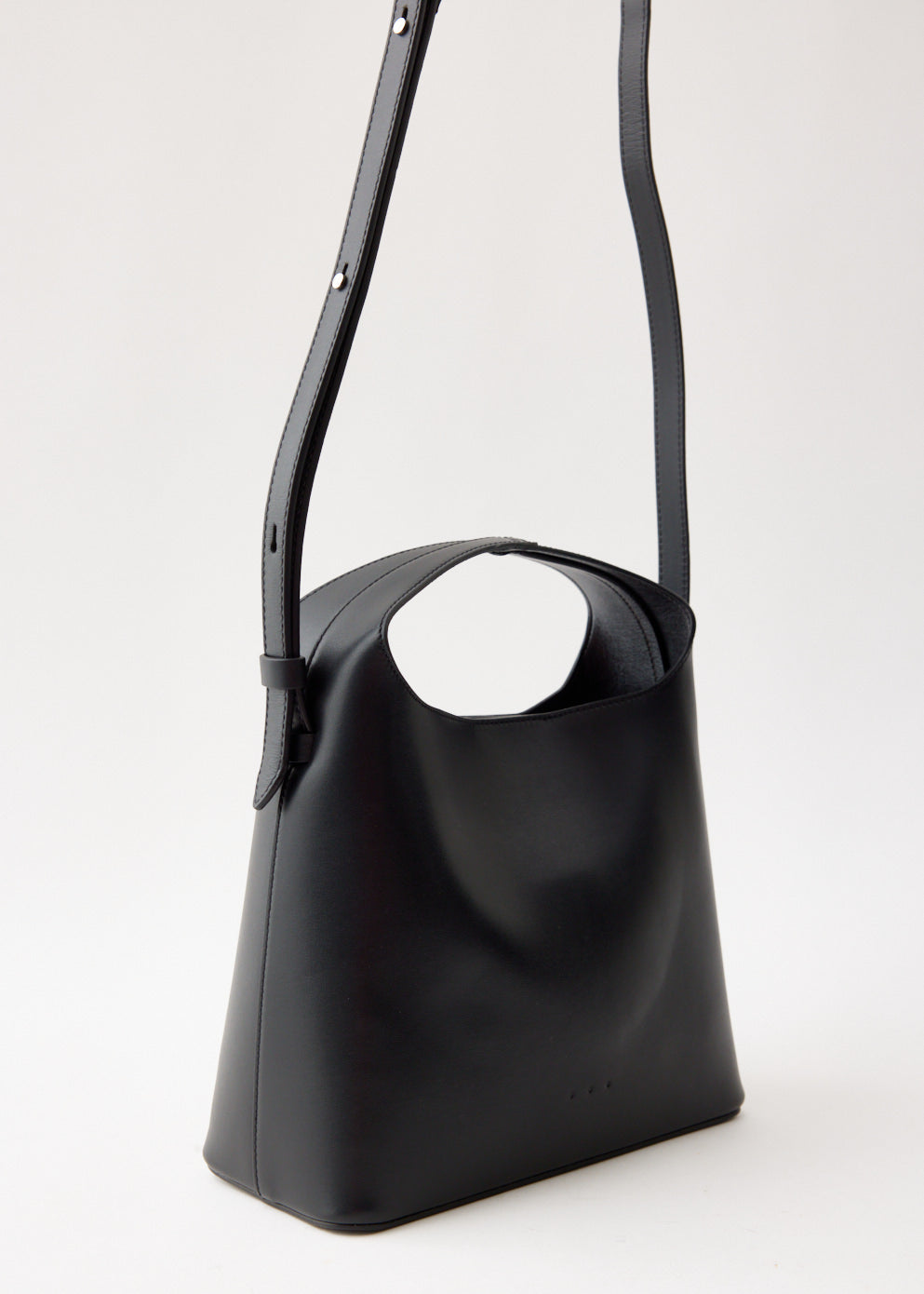 Aesther Ekme Lambskin Mini Sac Tote in Black