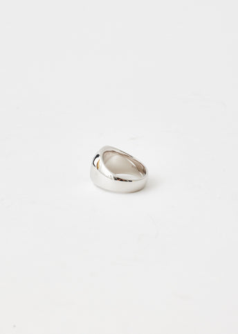 Oval Zebra Marble Ring