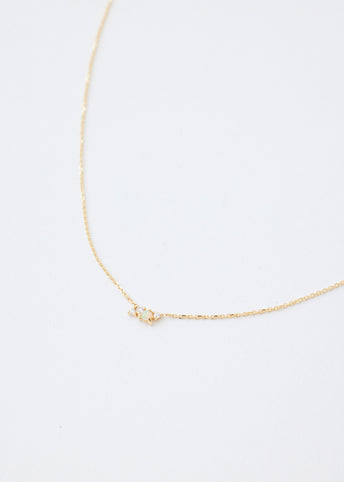 Tiny Chroma Opal Necklace