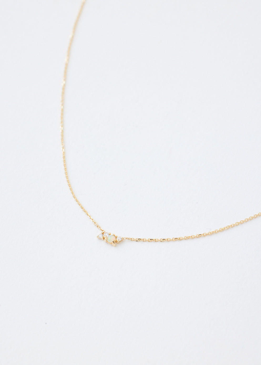 Tiny Chroma Opal Necklace