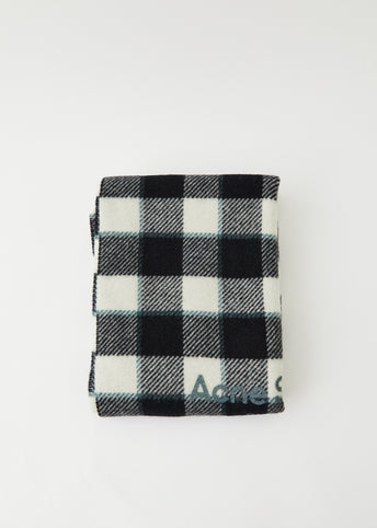 Cassiar Check Narrow New Heavy Scarf