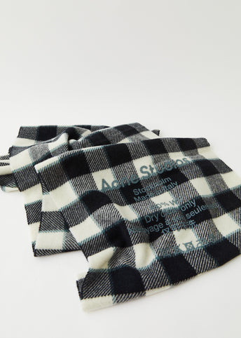 Cassiar Check Narrow New Heavy Scarf