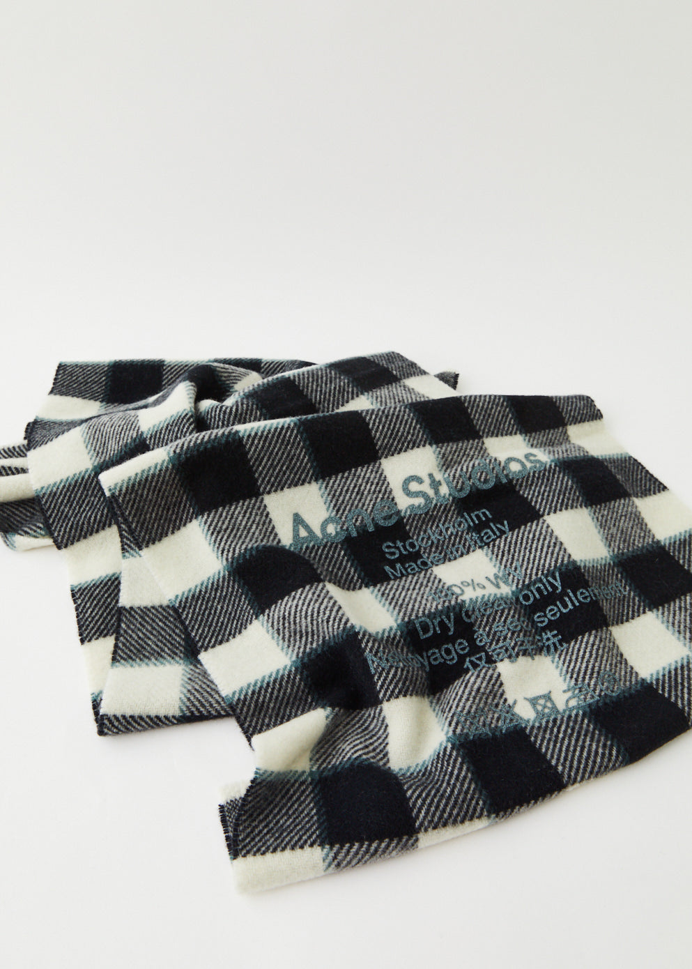 Cassiar Check Narrow New Heavy Scarf