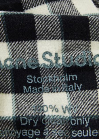 Cassiar Check Narrow New Heavy Scarf