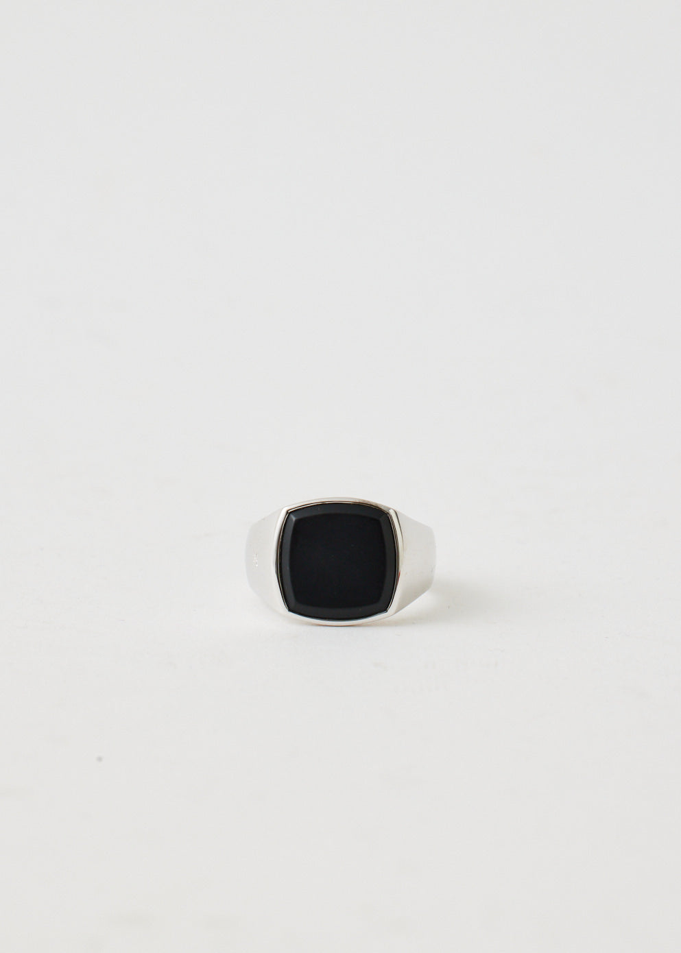 Cushion Black Onyx Ring
