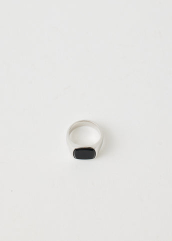 Cushion Black Onyx Ring